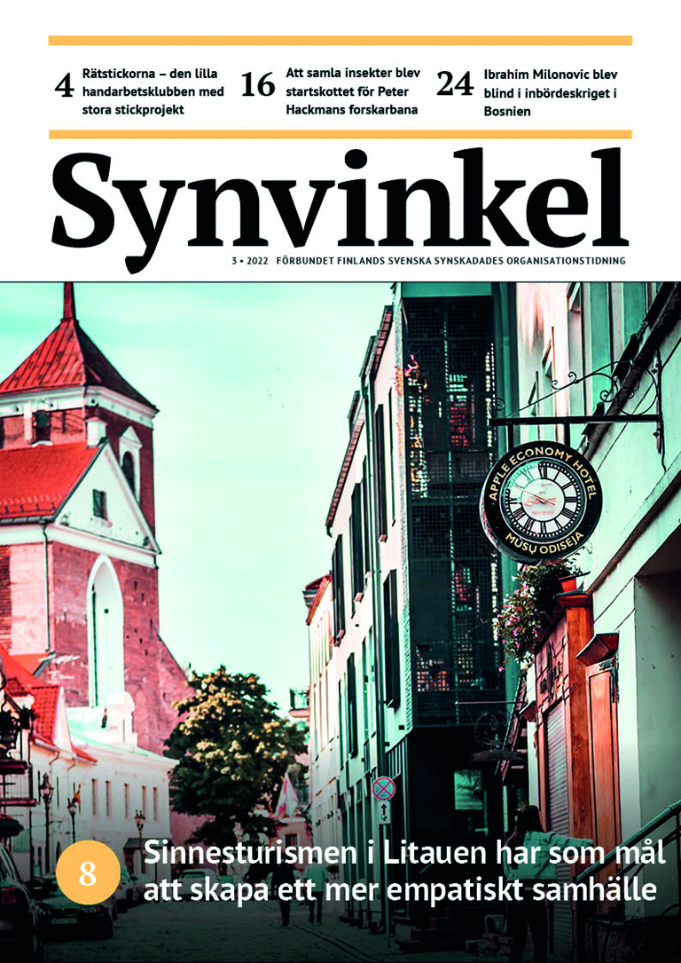 En smal stenbelagd gata löper mellan katedralen i S:t Peter och Paul och byggnader i Kaunas historiska centrum. Foto: Tadas Petrokas/Unsplasch