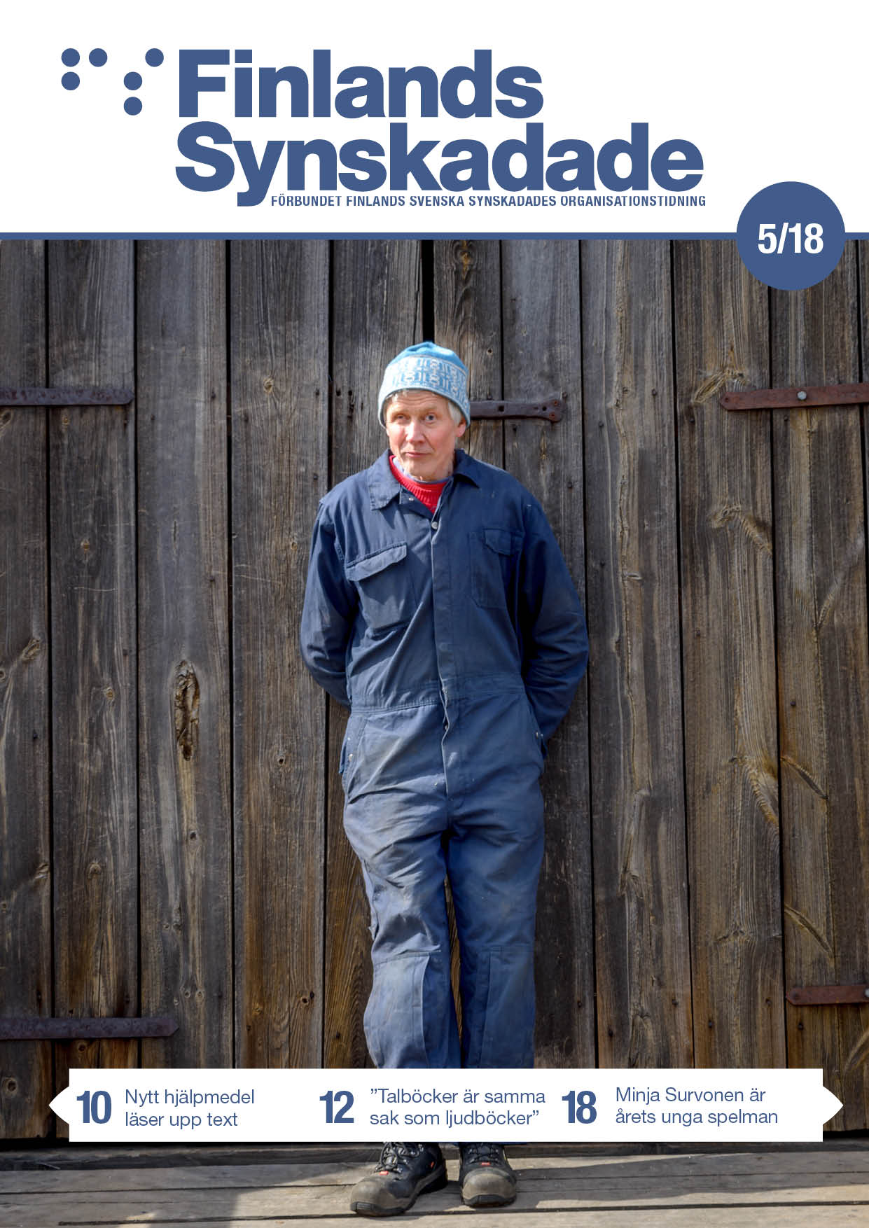 Pärmbild: Bern Löfman lutar sig mot en laduvägg.