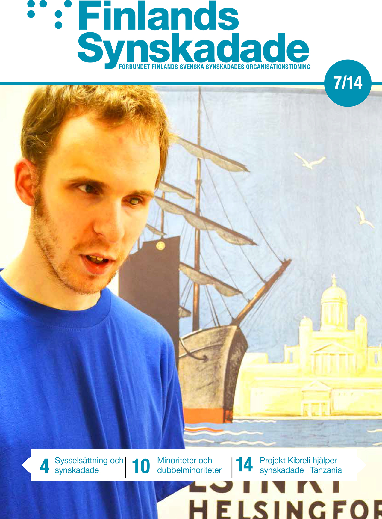 Finlands Synskadade nummer 7. Isak Sand på bild