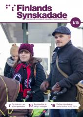 Pärmbild av Finlands Synskadade nr 1, 2015. Bilden föreställer Felicia Prehn som har intervjuats i tidningen.