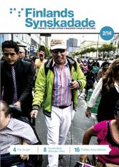 Person med synnedsättning demonstrerar i Peru